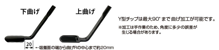 真空ピンセット Cシリーズ ウエハー用吸着チップ 曲げ加工可能な製品についての説明